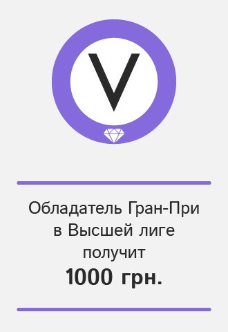 Обладатель Гран-При в Высшей лиге получит 1000 гривен, VOCAL.UA